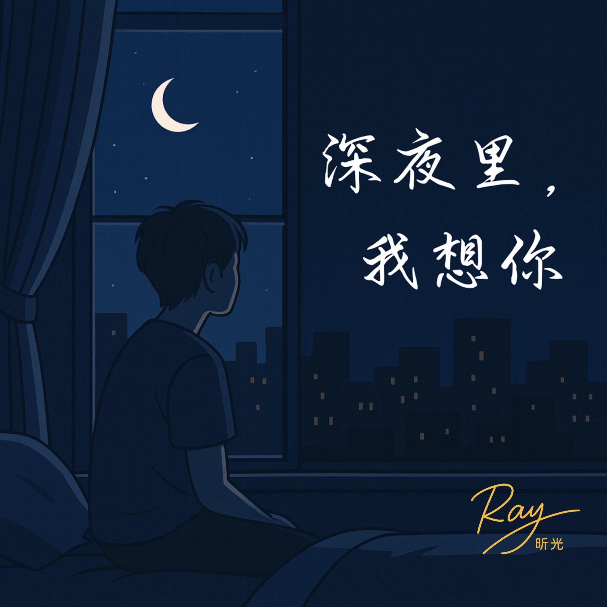 深夜里，我想你 — In the Quiet of Night, by Ray 昕光
